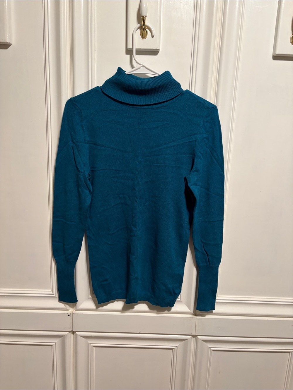 Worthington Teal Cowl Neck Sweater